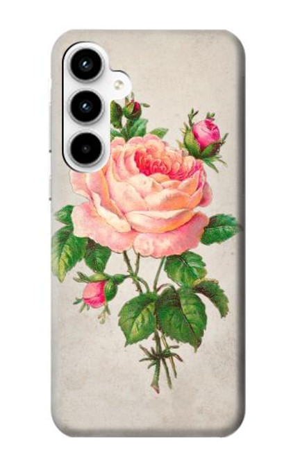 S3079 Vintage Pink Rose Funda Carcasa Case para Samsung Galaxy A35 5G