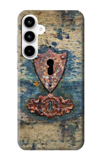 S3955 Vintage Keyhole Weather Door Funda Carcasa Case para Samsung Galaxy A35 5G