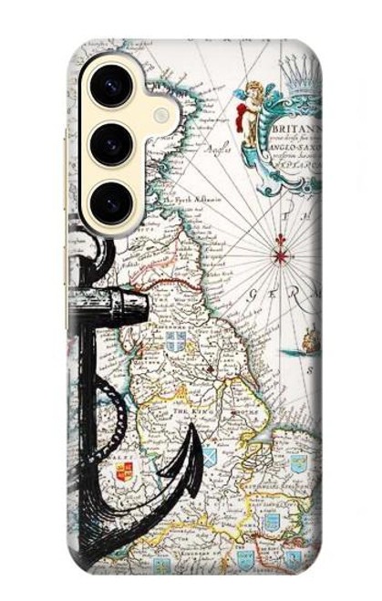 S1962 Nautical Chart Funda Carcasa Case para Samsung Galaxy S24