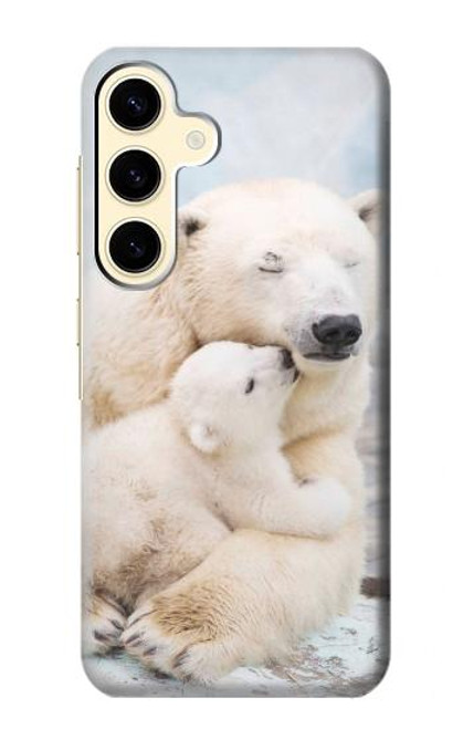 S3373 Polar Bear Hug Family Funda Carcasa Case para Samsung Galaxy S24