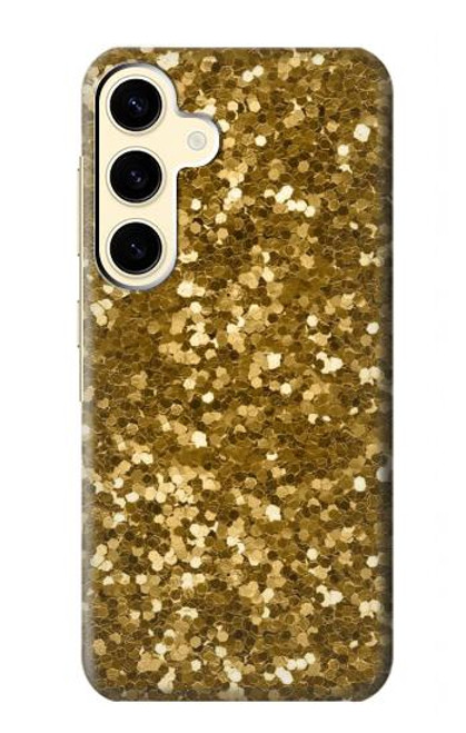 S3388 Gold Glitter Graphic Print Funda Carcasa Case para Samsung Galaxy S24