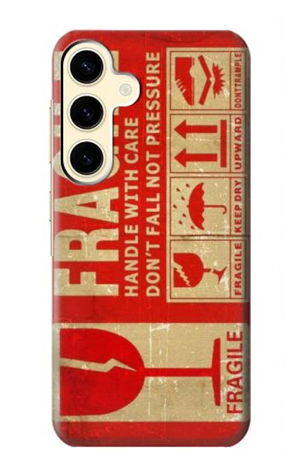 S3552 Vintage Fragile Label Art Funda Carcasa Case para Samsung Galaxy S24