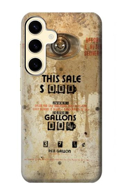 S3954 Vintage Gas Pump Funda Carcasa Case para Samsung Galaxy S24