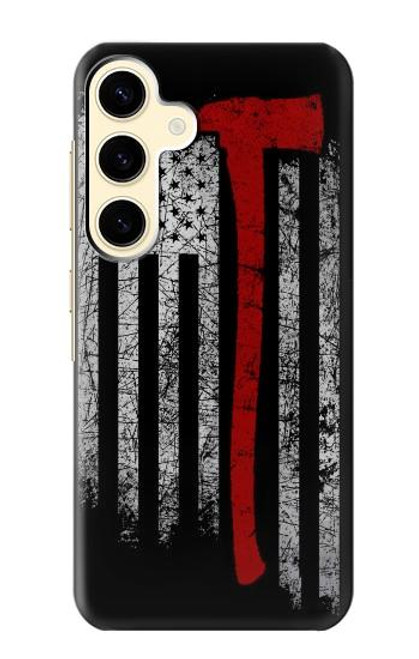 S3958 Firefighter Axe Flag Funda Carcasa Case para Samsung Galaxy S24