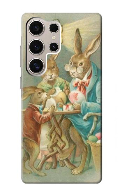 S3164 Easter Rabbit Family Funda Carcasa Case para Samsung Galaxy S24 Ultra