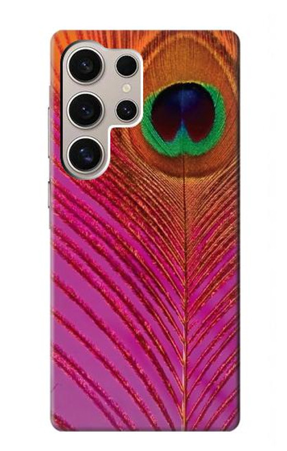 S3201 Pink Peacock Feather Funda Carcasa Case para Samsung Galaxy S24 Ultra