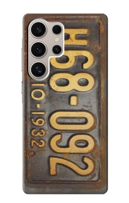 S3228 Vintage Car License Plate Funda Carcasa Case para Samsung Galaxy S24 Ultra