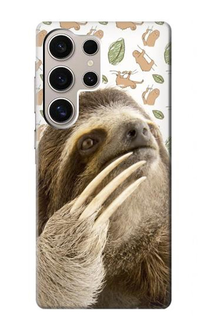 S3559 Sloth Pattern Funda Carcasa Case para Samsung Galaxy S24 Ultra