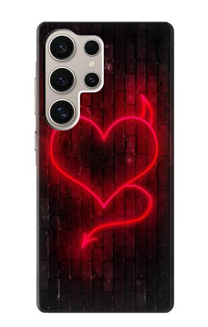 S3682 Devil Heart Funda Carcasa Case para Samsung Galaxy S24 Ultra