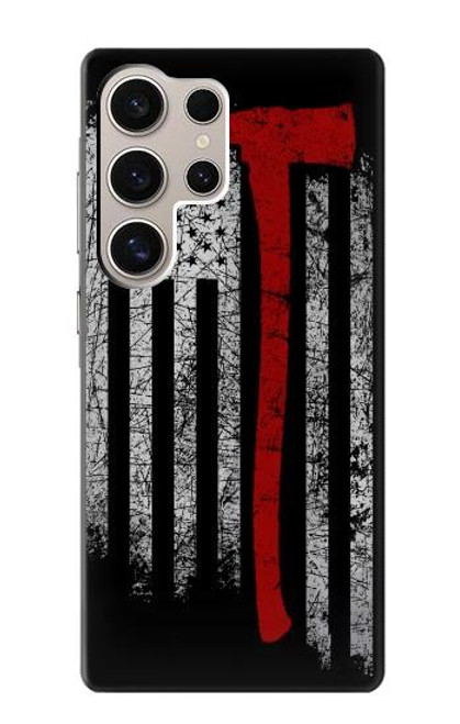 S3958 Firefighter Axe Flag Funda Carcasa Case para Samsung Galaxy S24 Ultra