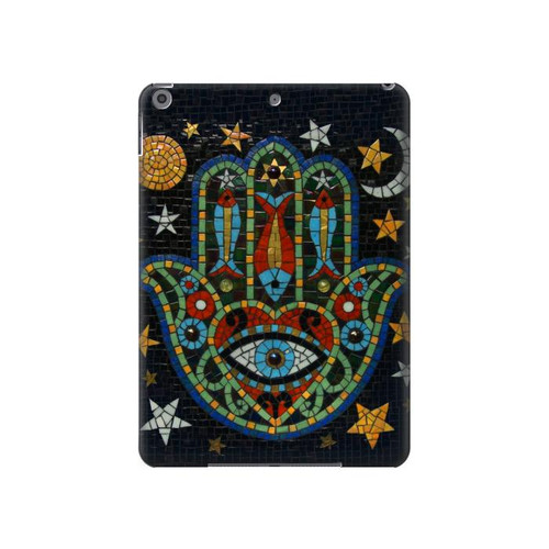 S3175 Hamsa Hand Mosaics Funda Carcasa Case para iPad 10.2 (2021,2020,2019), iPad 9 8 7