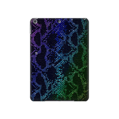 S3366 Rainbow Python Skin Graphic Print Funda Carcasa Case para iPad 10.2 (2021,2020,2019), iPad 9 8 7