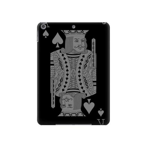 S3520 Black King Spade Funda Carcasa Case para iPad 10.2 (2021,2020,2019), iPad 9 8 7