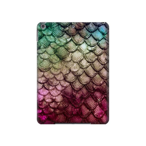 S3539 Mermaid Fish Scale Funda Carcasa Case para iPad 10.2 (2021,2020,2019), iPad 9 8 7