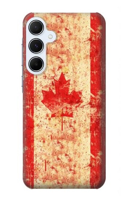 S1603 Canada Flag Old Vintage Funda Carcasa Case para Samsung Galaxy A55 5G
