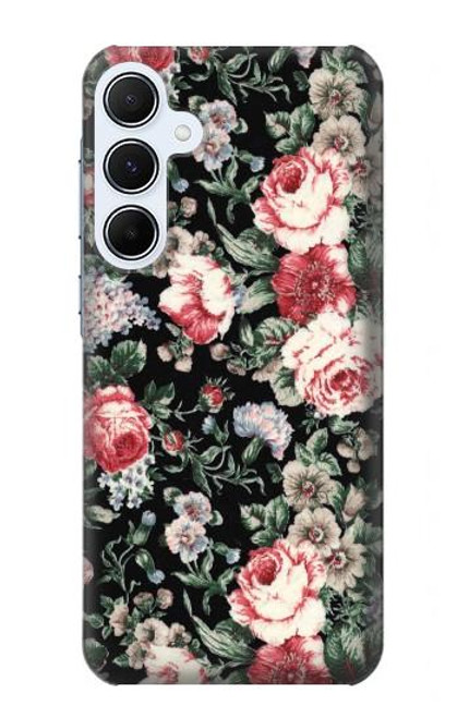 S2727 Vintage Rose Pattern Funda Carcasa Case para Samsung Galaxy A55 5G