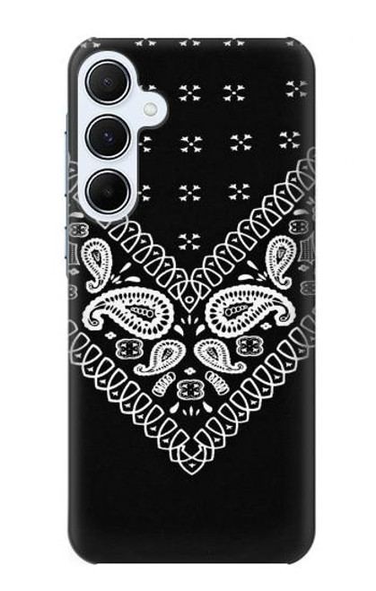 S3363 Bandana Black Pattern Funda Carcasa Case para Samsung Galaxy A55 5G