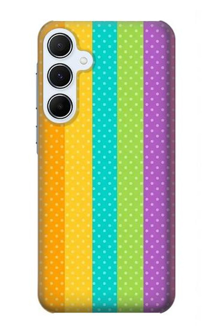 S3678 Colorful Rainbow Vertical Funda Carcasa Case para Samsung Galaxy A55 5G