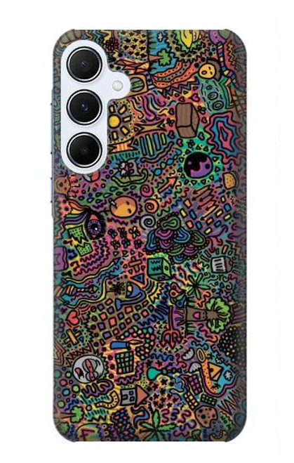 S3815 Psychedelic Art Funda Carcasa Case para Samsung Galaxy A55 5G