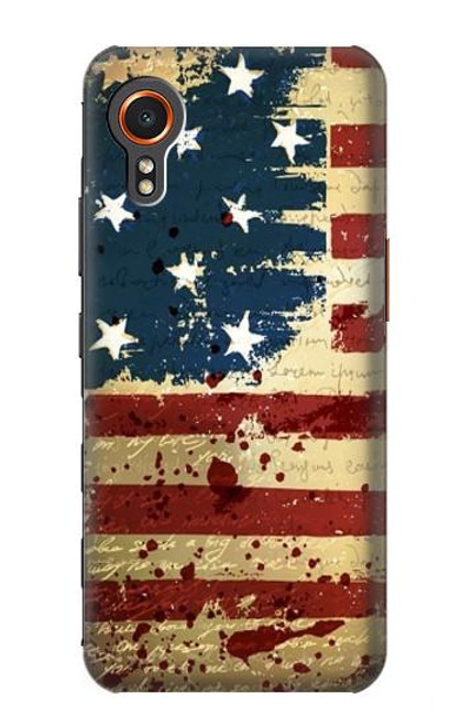 S2349 Old American Flag Funda Carcasa Case para Samsung Galaxy Xcover7