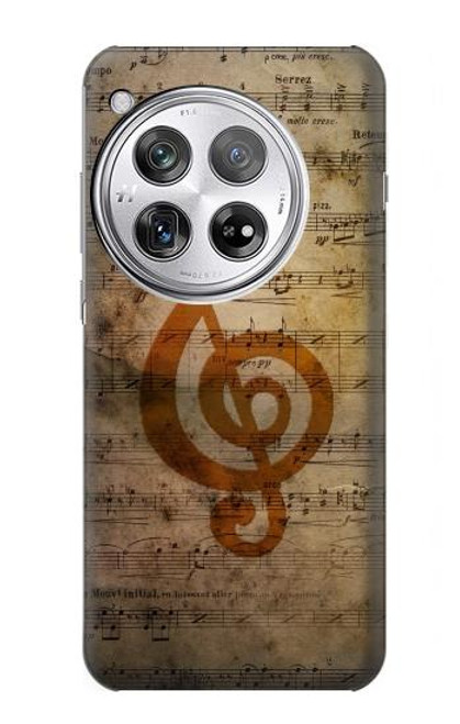 S2368 Sheet Music Notes Funda Carcasa Case para OnePlus 12