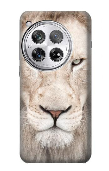 S2399 White Lion Face Funda Carcasa Case para OnePlus 12