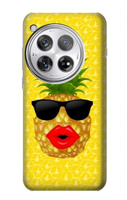 S2443 Funny Pineapple Sunglasses Kiss Funda Carcasa Case para OnePlus 12