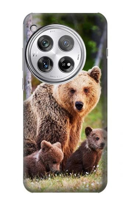 S3558 Bear Family Funda Carcasa Case para OnePlus 12