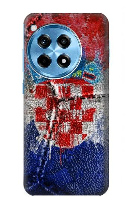 S3313 Croatia Flag Vintage Football Graphic Funda Carcasa Case para OnePlus 12R