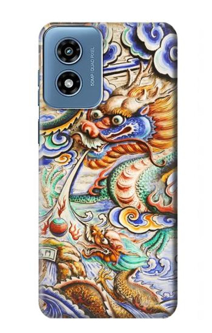 S2584 Traditional Chinese Dragon Art Funda Carcasa Case para Motorola Moto G Play 4G (2024)