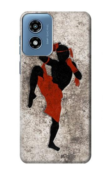 S2634 Muay Thai Kickboxing Martial Art Funda Carcasa Case para Motorola Moto G Play 4G (2024)