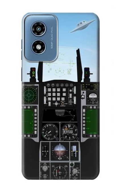 S3933 Fighter Aircraft UFO Funda Carcasa Case para Motorola Moto G Play 4G (2024)