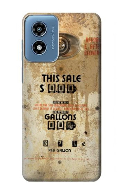 S3954 Vintage Gas Pump Funda Carcasa Case para Motorola Moto G Play 4G (2024)