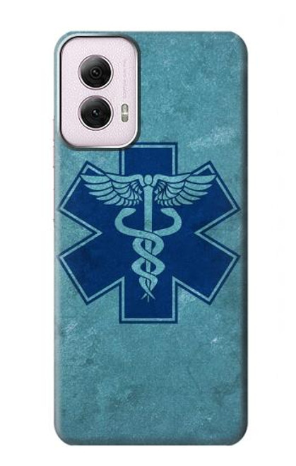 S3824 Caduceus Medical Symbol Funda Carcasa Case para Motorola Moto G Power 5G (2024)