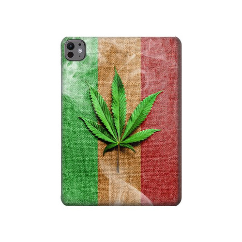 S2109 Smoke Reggae Rasta Flag Funda Carcasa Case para iPad Pro 11 (2024)
