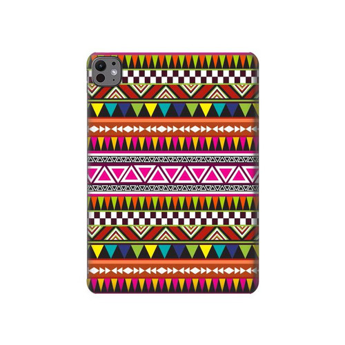 S2292 Aztec Tribal Pattern Funda Carcasa Case para iPad Pro 11 (2024)