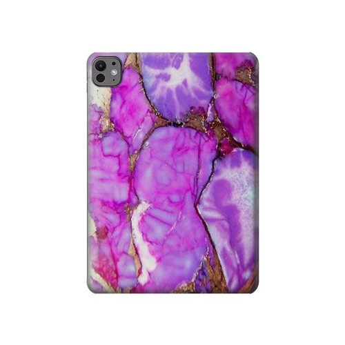 S2907 Purple Turquoise Stone Funda Carcasa Case para iPad Pro 11 (2024)