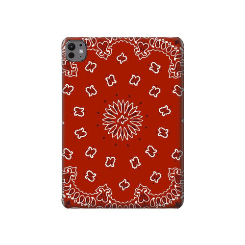 S3355 Bandana Red Pattern Funda Carcasa Case para iPad Pro 11 (2024)