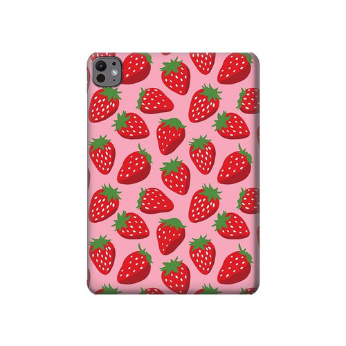 S3719 Strawberry Pattern Funda Carcasa Case para iPad Pro 11 (2024)