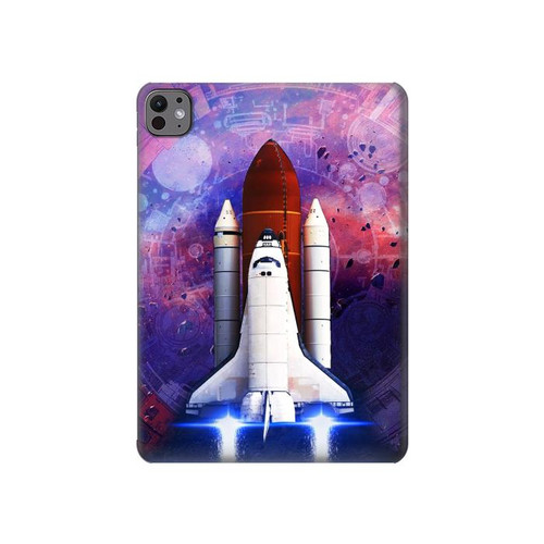 S3913 Colorful Nebula Space Shuttle Funda Carcasa Case para iPad Pro 11 (2024)