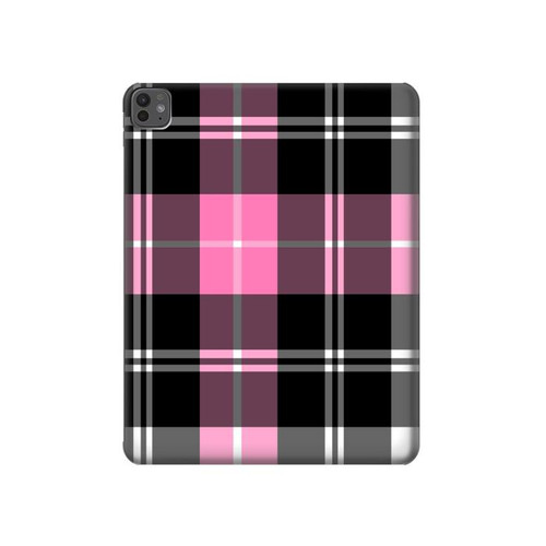 S3091 Pink Plaid Pattern Funda Carcasa Case para iPad Pro 13 (2024)