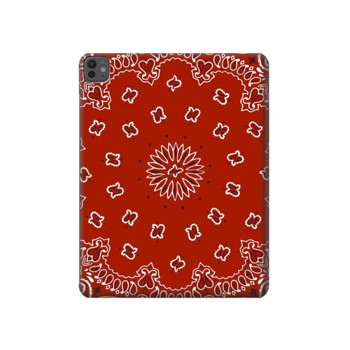 S3355 Bandana Red Pattern Funda Carcasa Case para iPad Pro 13 (2024)