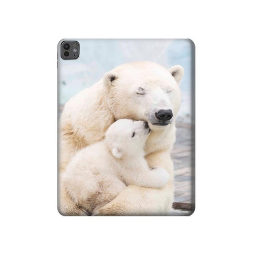 S3373 Polar Bear Hug Family Funda Carcasa Case para iPad Pro 13 (2024)