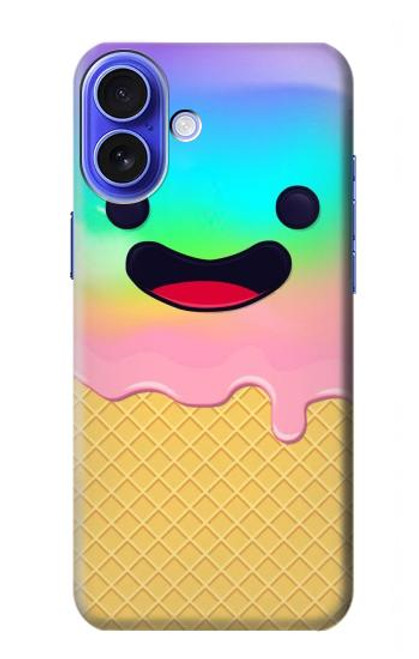 S3939 Ice Cream Cute Smile Funda Carcasa Case para iPhone 16