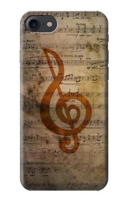 S2368 Sheet Music Notes Funda Carcasa Case para iPhone 7, iPhone 8