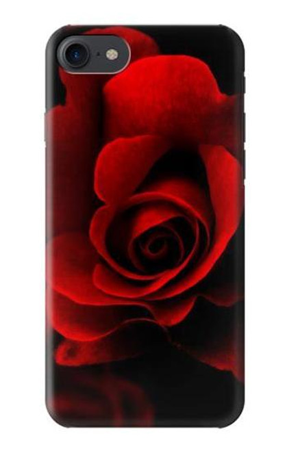 S2898 Red Rose Funda Carcasa Case para iPhone 7, iPhone 8