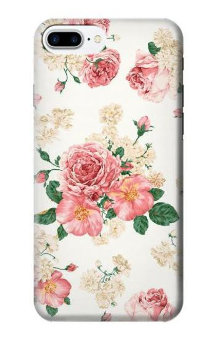 S1859 Rose Pattern Funda Carcasa Case para iPhone 7 Plus, iPhone 8 Plus