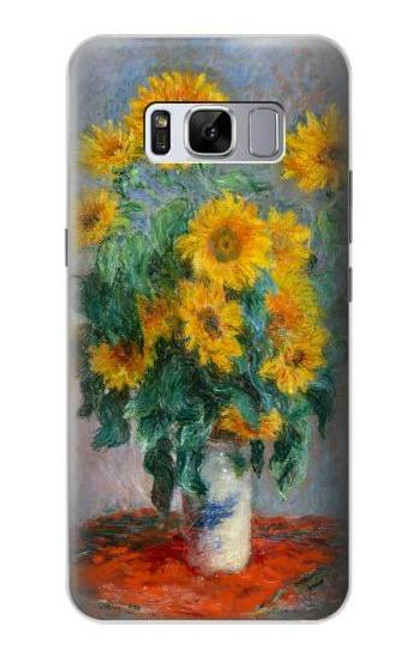 S2937 Claude Monet Bouquet of Sunflowers Funda Carcasa Case para Samsung Galaxy S8 Plus