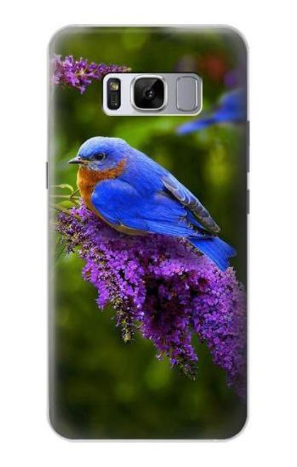 S1565 Bluebird of Happiness Blue Bird Funda Carcasa Case para Samsung Galaxy S8