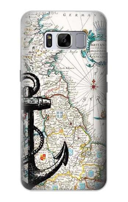 S1962 Nautical Chart Funda Carcasa Case para Samsung Galaxy S8